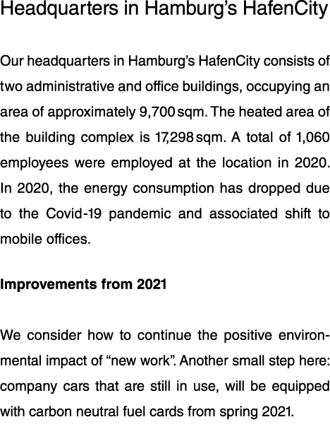 Headquarters in Hamburg s HafenCity  Our headquarters in Hamburg s HafenCity consists of two administrative and offic   